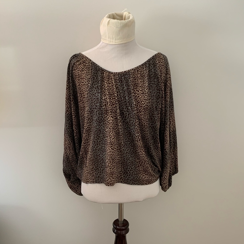 Ella Moss animal print blouse